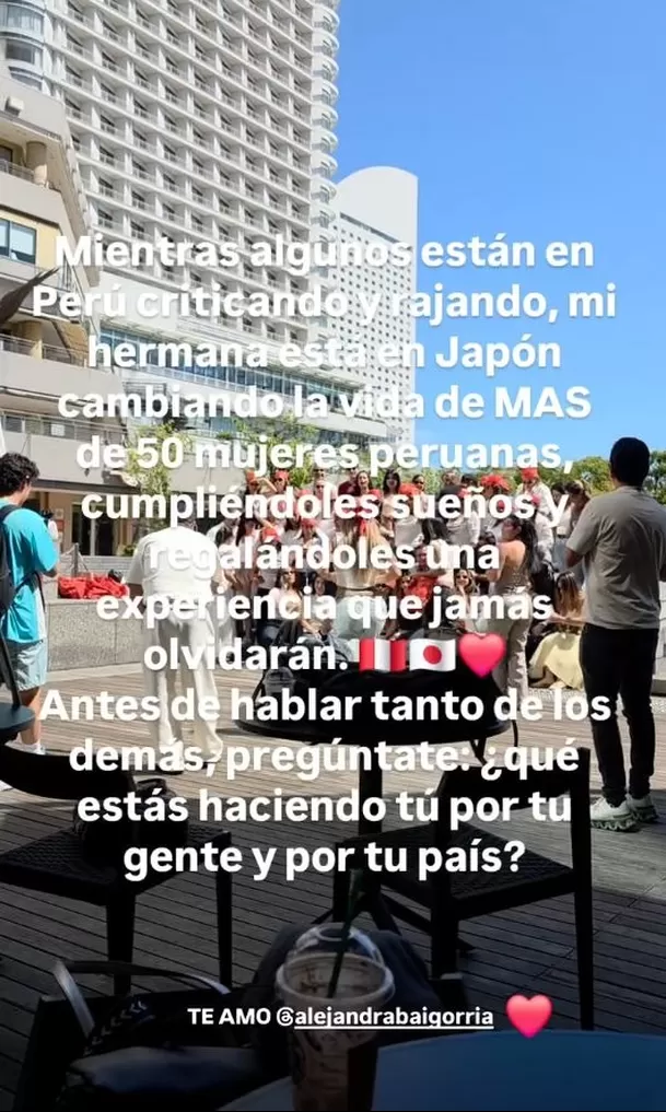 El hermano de Alejandra Baigorria no se quedó callado ante los cuestionamientos que recibió la empresaria y salió en su defensa con un contundente mensaje. Video: Instagram