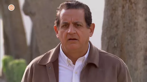 Miguel Ignacio quedó sorprendido al ver a Oto trepado en un árbol. Fuente: AméricaTV