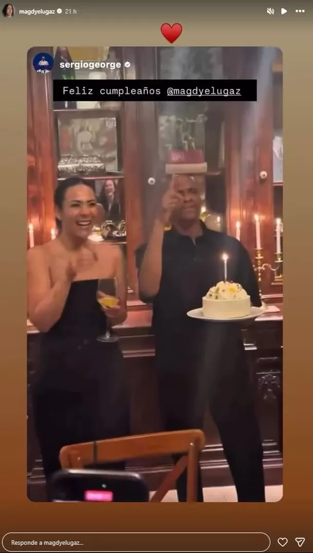 Sergio George estuvo presente en cumpleaños de Magdyel Ugaz / IG: sergiogeorge