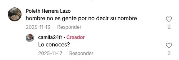Camila, novia de Sergio Peña, lo defendió en TikTok antes de que surgiera la denuncia por abuso sexual Foto: TikTok