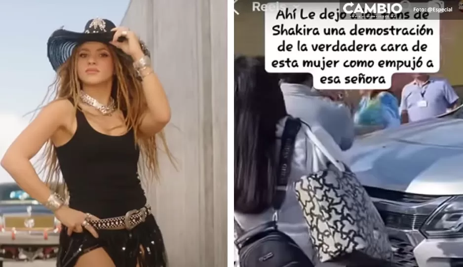 Shakira fue acusada de empujar a fan tras pedirle una foto. Fuente:TikTok