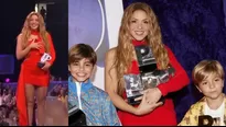 Shakira/ Milan y Sasha/ Foto Premios Juventud/ Video: Premios Juventud