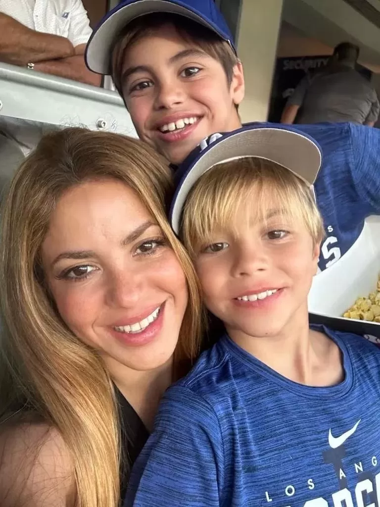 Shakira y sus hijos en Miami. Fuente: Instagram