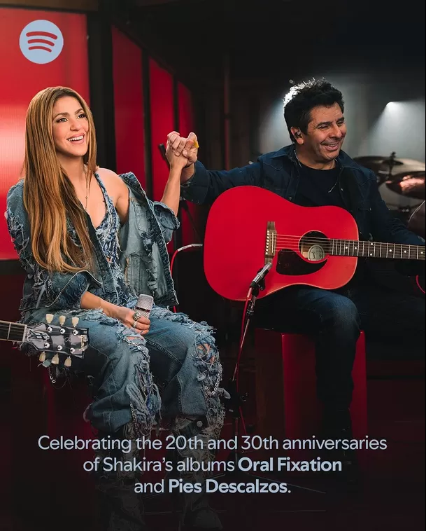 Shakira celebra aniversario de sus álbumes en Spotify / Instagram Shakira celebra aniversario de sus álbumes en Spotify / Instagram