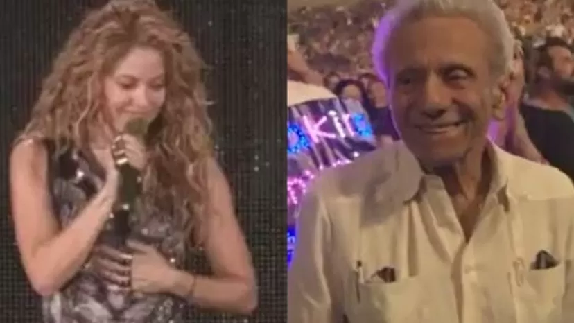 Shakira le dio tremenda sorpresa a su padre durante concierto 