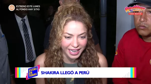 Shakira dio sus primeras declaraciones a la prensa peruana / Estás en Todas