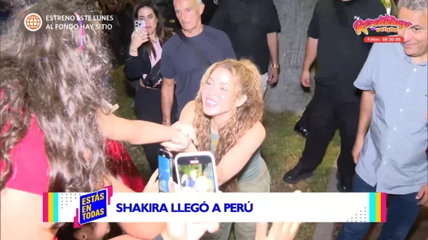 Una pequeña pudo conocer a Shakira en los exteriores de un hotel de Miraflores / Estás en Todas