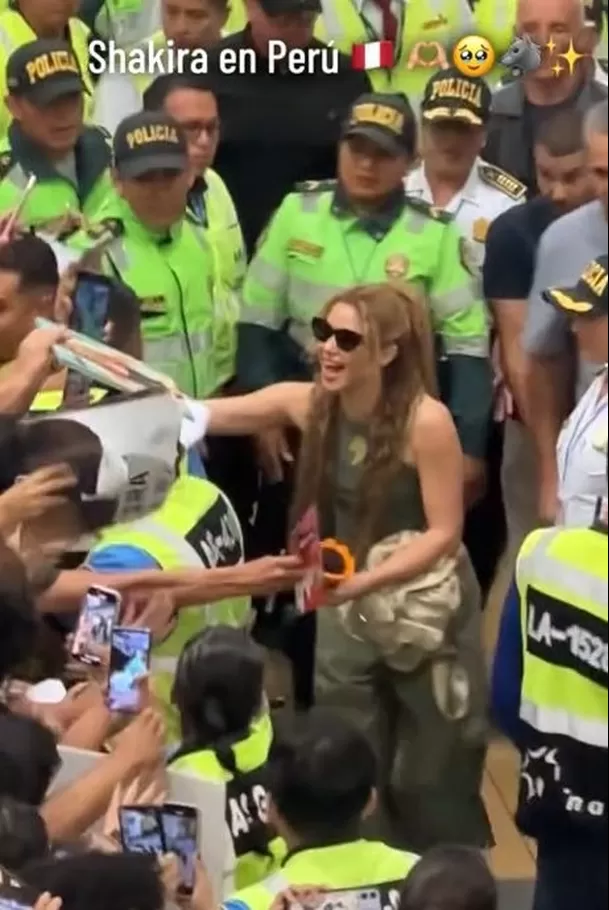 Shakira llegó al Perú y se reencontró con sus fieles seguidores / Captura