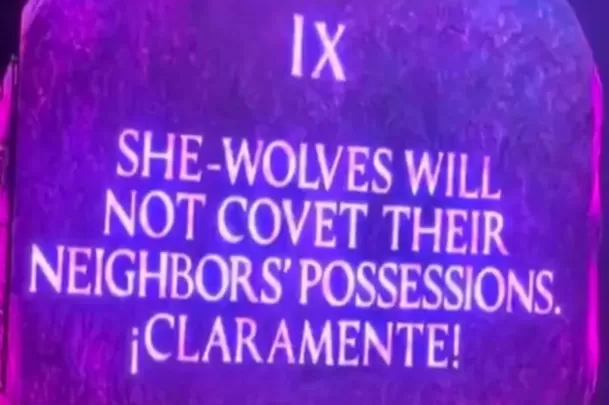 La indirecta de Shakira a Clara Chía en pleno concierto / Captura La indirecta de Shakira a Clara Chía en pleno concierto / Captura