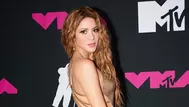 Shakira lució radiante y se robó el show con sus hijos en alfombra roja de los MTV VMAs