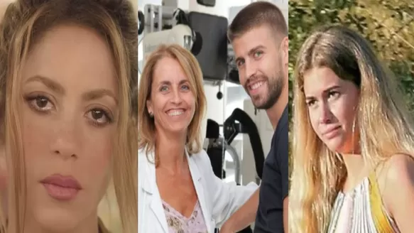 Shakira, Gerard Piqué y Clara Chía. / Fotos: Capturas