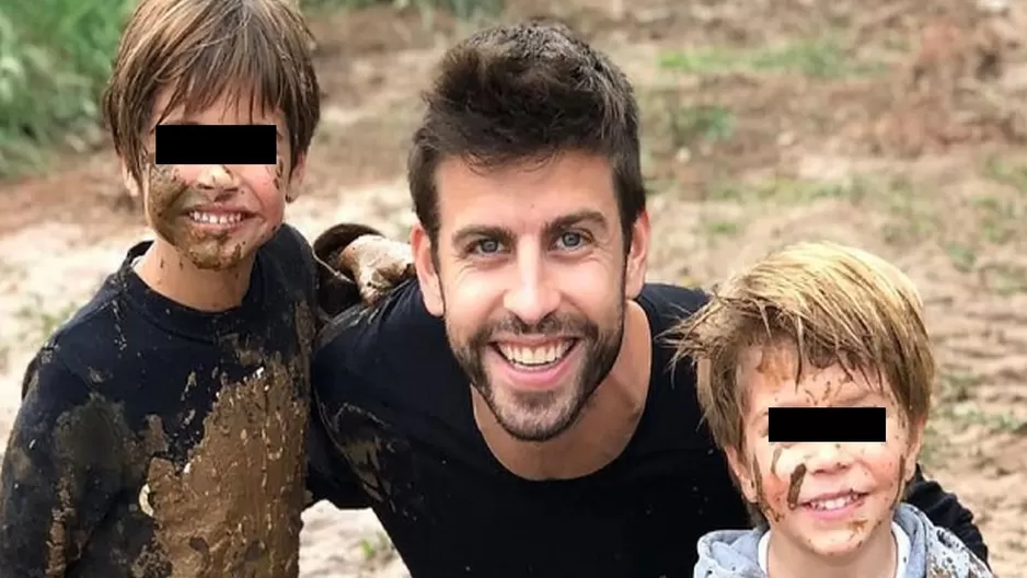 Gerard Piqué y sus hijos / Foto: Referencial 