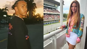 Lewis Hamilton/Shakira/ Fotos:IG Lewis Hamilton/IG Shakira/Video América Espetáculos