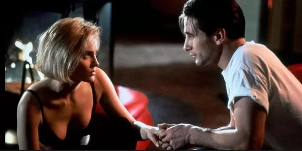 Sharon Stone y Billy Baldwin en la cinta 'Silver' en 1993 