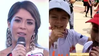 Sheyla Rojas dedic&oacute; este mensaje a su hijo (Foto: Captura Am&eacute;rica TV)