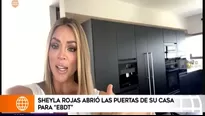 La rubia contó que tiene vista a una laguna y a un estadio 