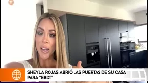 La rubia contó que tiene vista a una laguna y a un estadio 