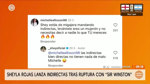 Le dicen "migajera" a Sheyla Rojas y ella responde / Captura