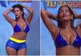 Shirley Arica llegó a EEG y sorprendió con sensual baile en la ducha
