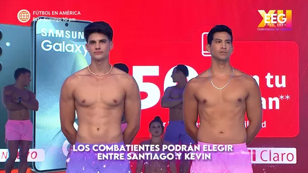 Los combatientes deberieron elegir entre Santiago y Kevin. Fuente: AméricaTV