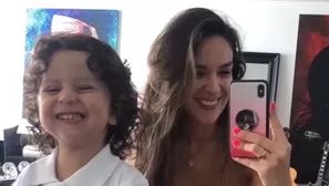 Silvia Cornejo y su hijo Fabien. Video: América TV
