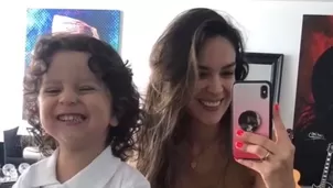 Silvia Cornejo y su hijo Fabien. Video: América TV