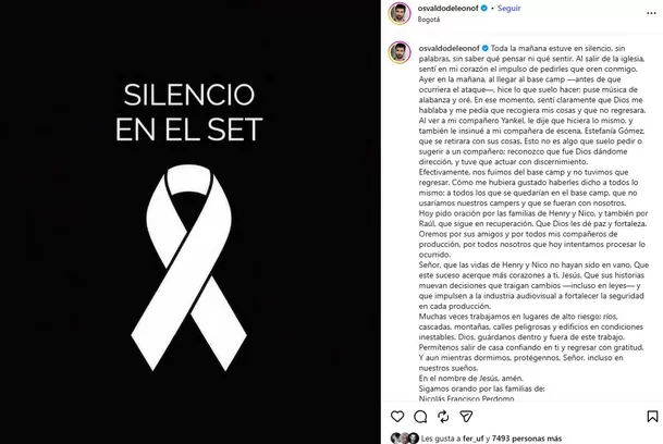 Actor de 'Sin senos sí hay paraíso' contó por qué se salvó de ataque / Instagram