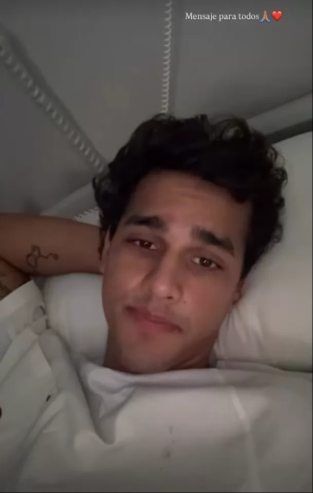 Gabriel Meneses recibió apoyo de Sirena Ortiz tras accidente/ Captura Instagram