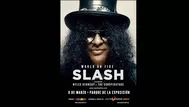 Slash confirmó concierto en Perú