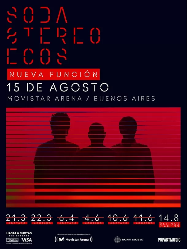 ¿Cuándo será el concierto de Soda Stereo en el Perú?/ Instagram