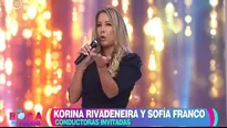 Sofía Franco reapareció así en las pantallas de América Televisión