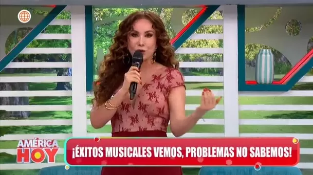 Janet Barboza sorprendió al contar que la orquesta Amor Rebelde ya estaba registrada desde hace dos meses. Foto: América TV