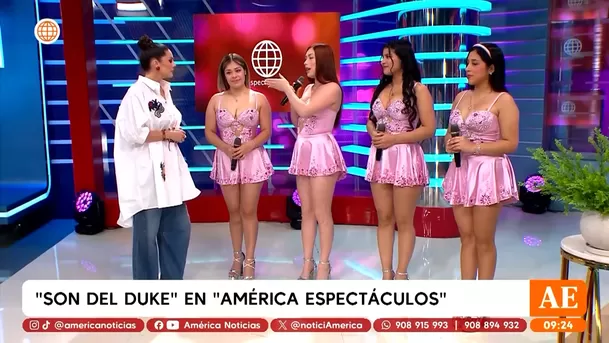 Son del Duke estuvo en América Espectáculos / Captura