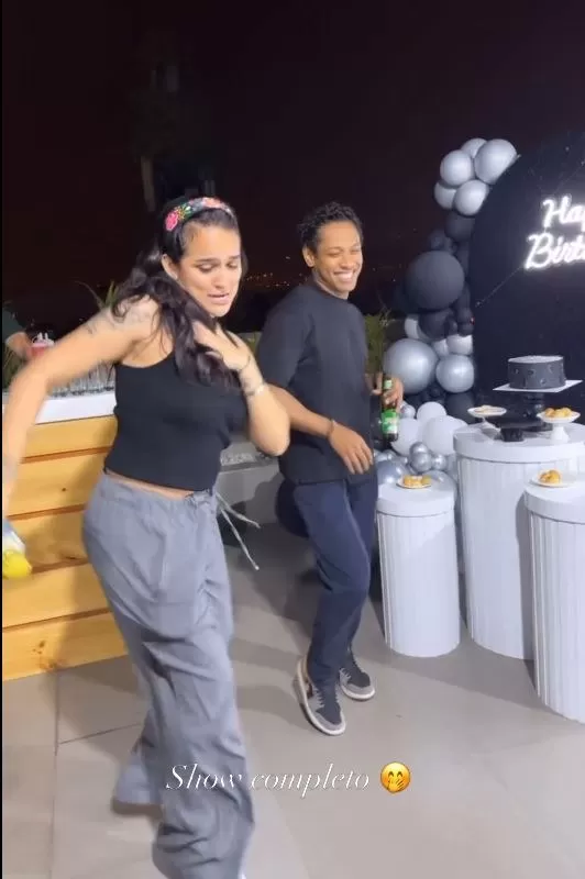 Daniela Darcourt y Waldir Felipa dieron cátedra de baile en la fiesta del cumpleaños del bailarín/Foto: Instagram