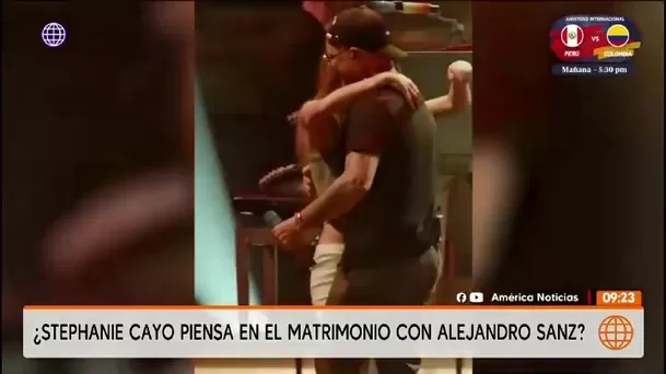 Stephanie Cayo lució anillo y aviva rumores de compromiso con Alejandro Sanz/ América TV
