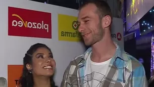 Stephanie Orué se emocionó hasta las lágrimas con sorpresa de su esposo (Foto: Captura América TV)