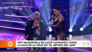 Stephanie Valenzuela y su vibrante presentación con Lucía de la Cruz