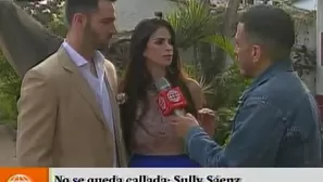 Sully Sáenz molesta con Brunella Horna por mencionar a su hermano