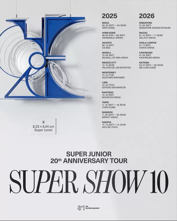 Super Junior anunció su regreso al Perú con la gira 'Super Show 10' / Instagram