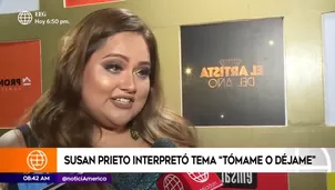 ¿Susan Prieto se incomodó por comentario de Denisse Dibós en ‘El Artista del Año’?