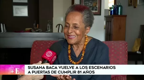 "Volví gracias al amor, la ciencia y la música”, confiesa Susana Baca en su esperado retorno. Foto: América TV "Volví gracias al amor, la ciencia y la música”, confiesa Susana Baca en su esperado retorno. Foto: América TV