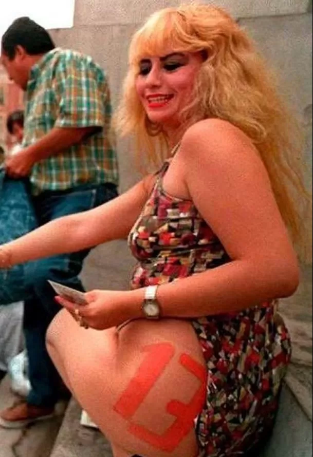 Susy Díaz postuló al Congreso con el número 13 en su nalga y ganó una curul con más de 10 mil votos Susy Díaz postuló al Congreso con el número 13 en su nalga y ganó una curul con más de 10 mil votos