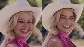 Susy Díaz/ Margot Robbie/ Foto: IG Susy Díaz/ Reel oficial Barbie/ Video: IG Susy Díaz