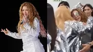 Susy Díaz y Shakira protagonizan abrazo viral en Lima