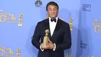   Sylvester Stallone ganó su primer Globo de Oro por su actuación en la película Creed / Foto: EFE