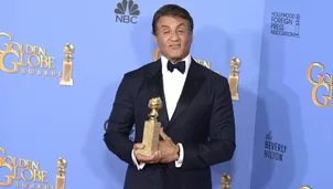   Sylvester Stallone ganó su primer Globo de Oro por su actuación en la película Creed / Foto: EFE