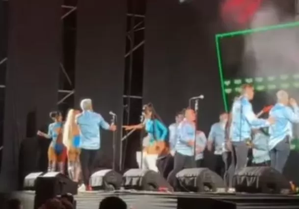 La Orquesta Internacional Yurimaguas vivió un momento de tensión durante un concierto / Captura