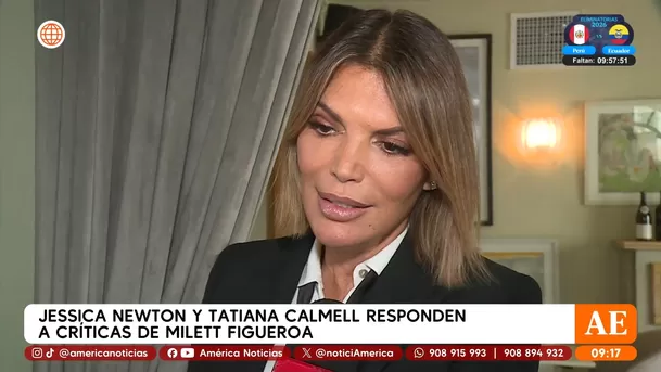 Jessica Newton le responde a Milett Figueroa por críticas / América Espectáculos Jessica Newton le responde a Milett Figueroa por críticas / América Espectáculos