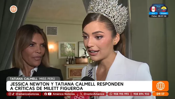 Tatiana Calmell lamentó que Milett Figueroa haya tenido una mala experiencia en el certamen Miss Supertalent / América Espectáculos Tatiana Calmell lamentó que Milett Figueroa haya tenido una mala experiencia en el certamen Miss Supertalent / América Espectáculos