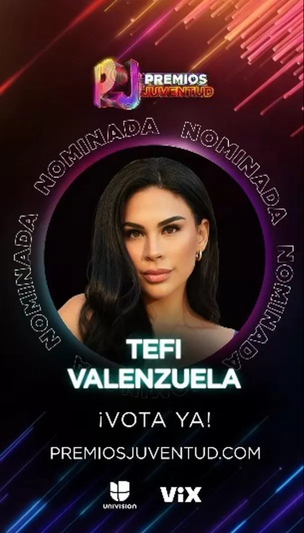 Tefi Valenzuela nominada por primera vez a los Premios Juventud / IG: tefivalenzuela Tefi Valenzuela nominada por primera vez a los Premios Juventud / IG: tefivalenzuela